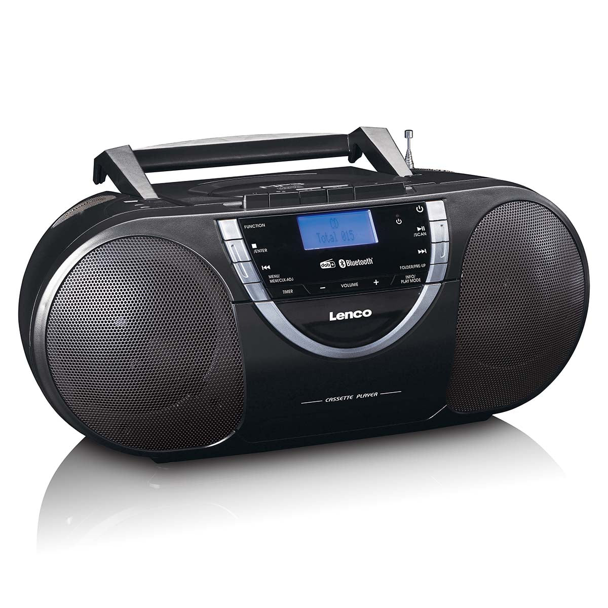 lenco-scd-6900bk-grau-tragbare-dab-boombox-mit-cd-bluetooth-kassette-usb image 5