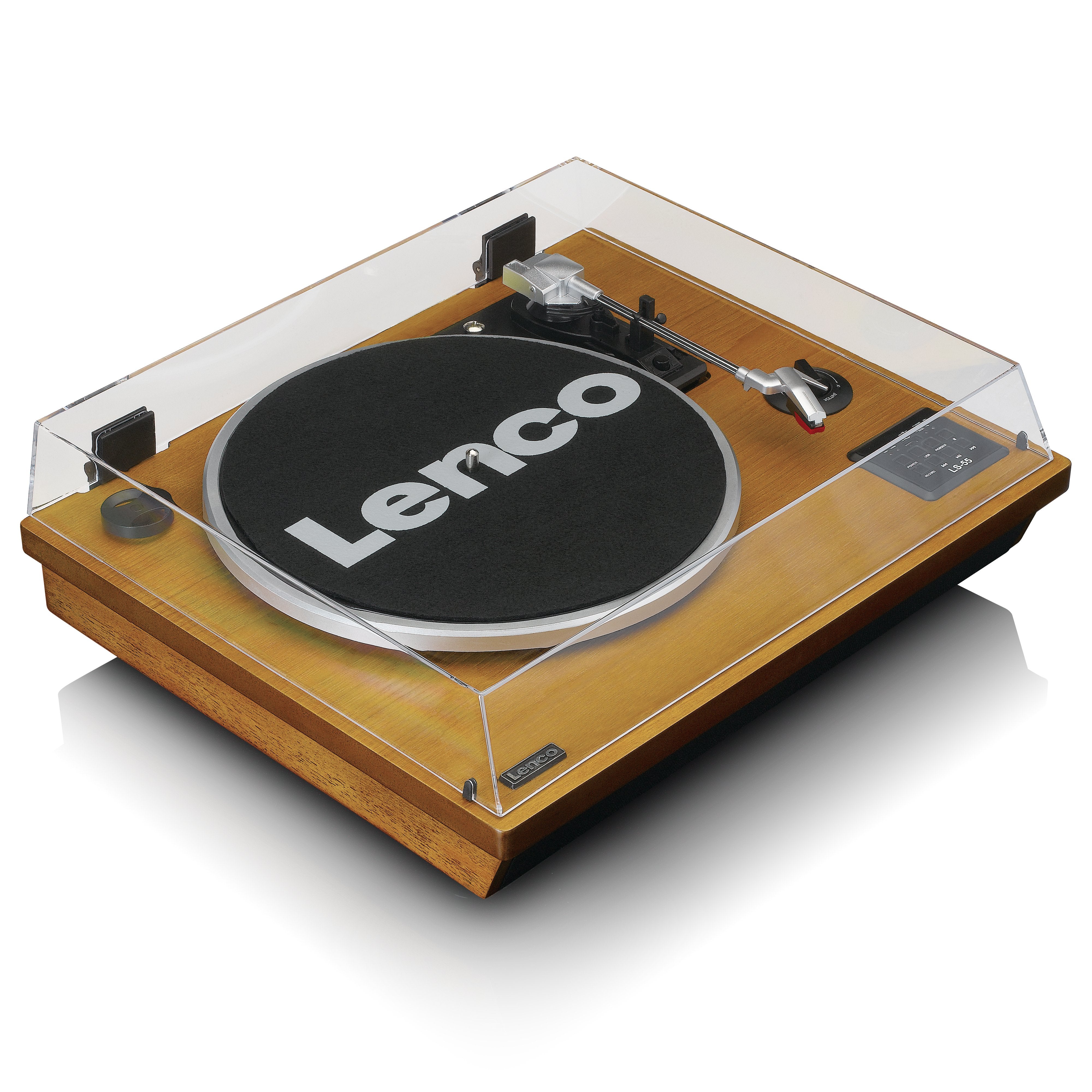 lenco-ls-55wa-plattenspieler-holz-mit-bluetooth-usb-mp3-und-lautsprechern image 7