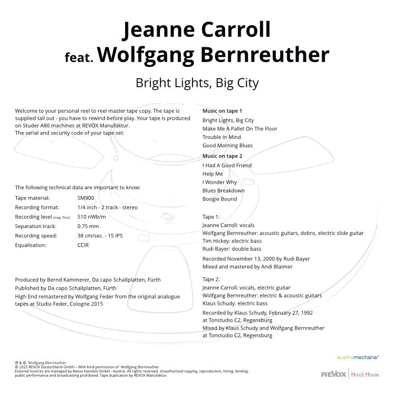 revox-jeanne-carroll-feat-wolfgang-bernreuther-bright-lights-big-city-master-tap image 7