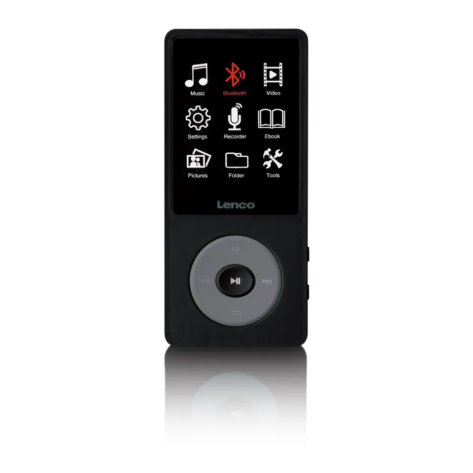 lenco-xemio-860bk-mp3-mp4-player-mit-bluetooth-5-3-8-gb-schwarz image 1