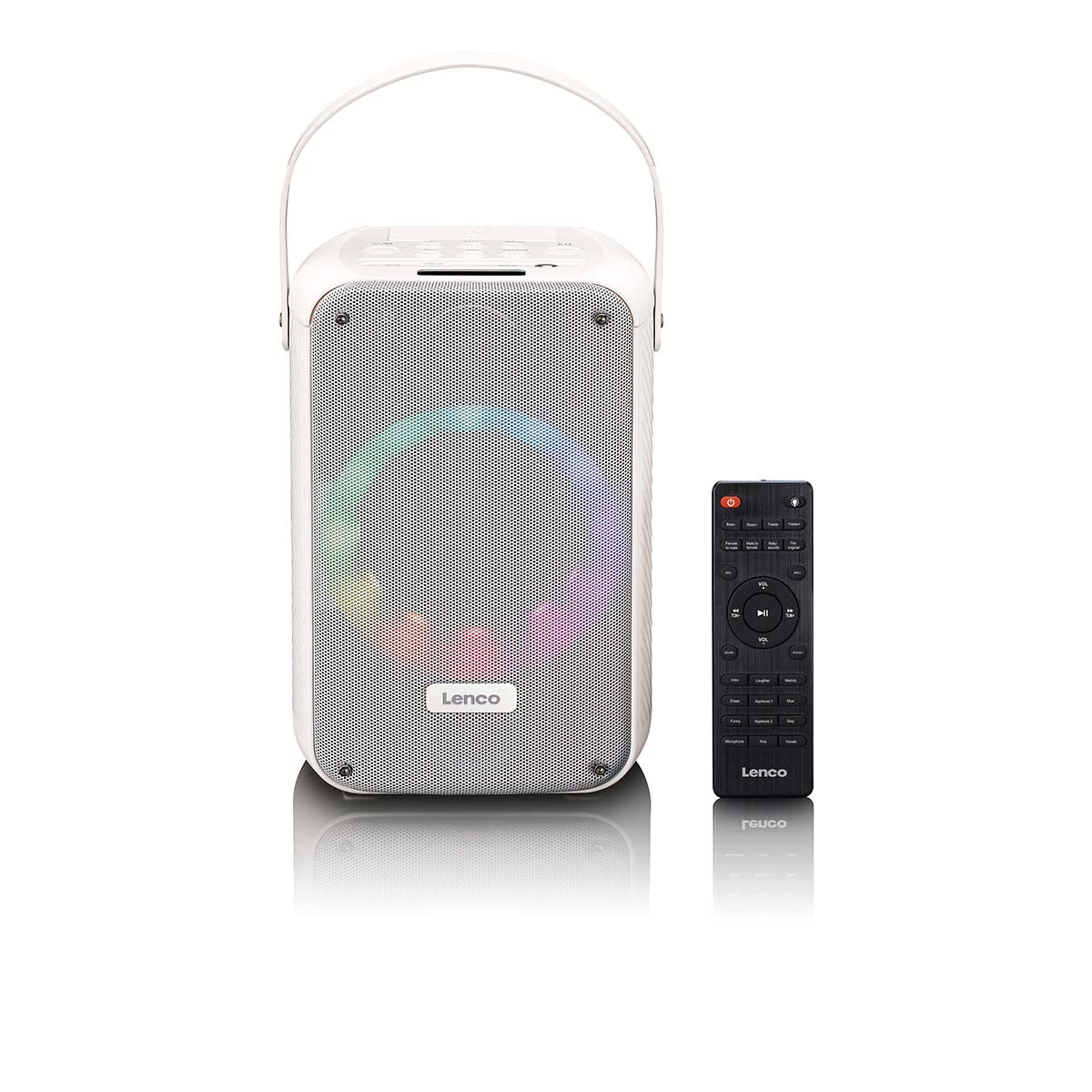lenco-btc-060wh-karaoke-set-bluetooth-lautsprecher-mit-kabellosem-mikrofon-led-d image 3