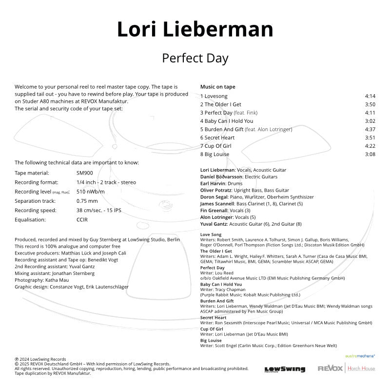 revox-lori-lieberman-perfect-day-master-tape-b77 image 6