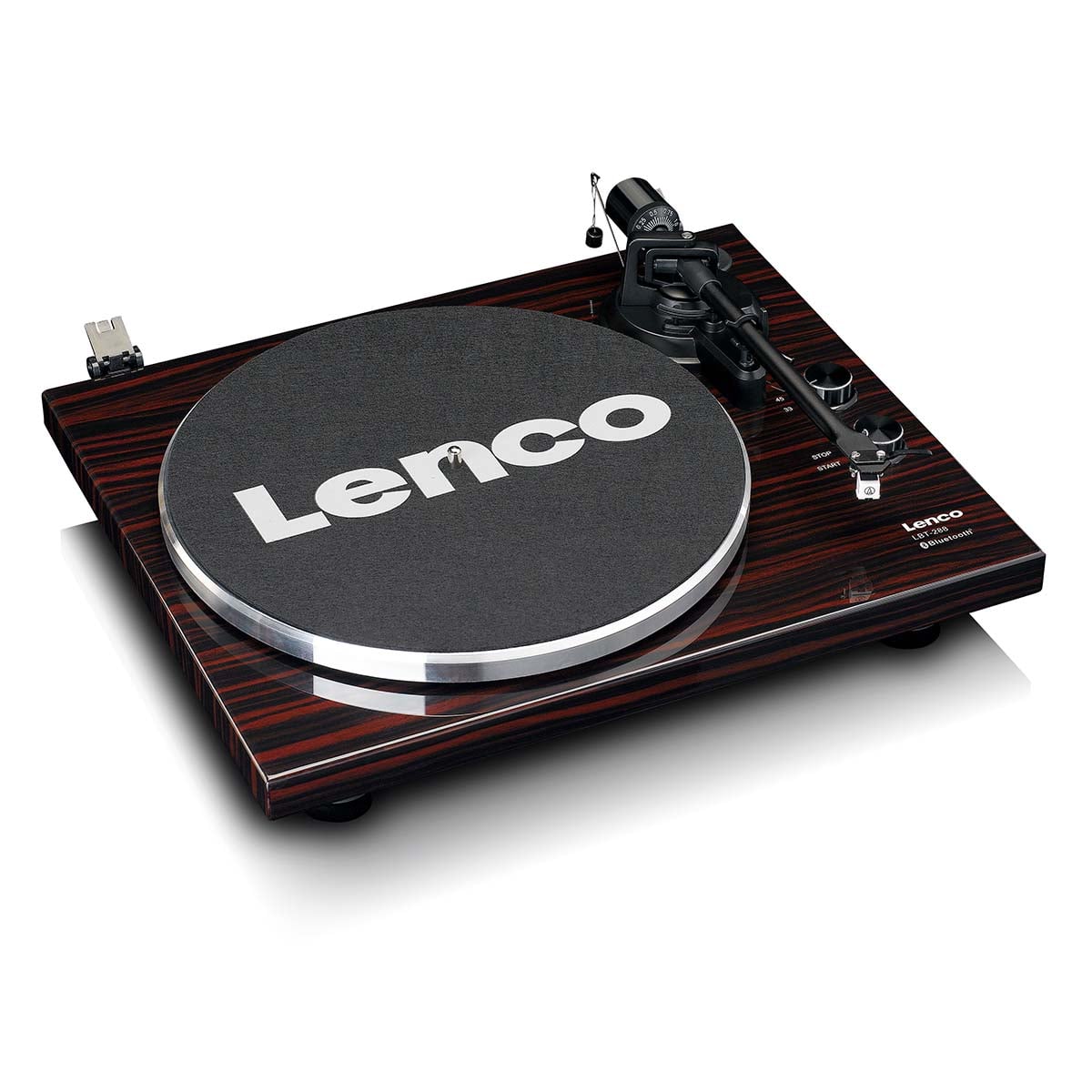 lenco-lbt-288wa-plattenspieler-mit-bluetooth-bertragung-riemenantrieb-dunkelbrau image 3
