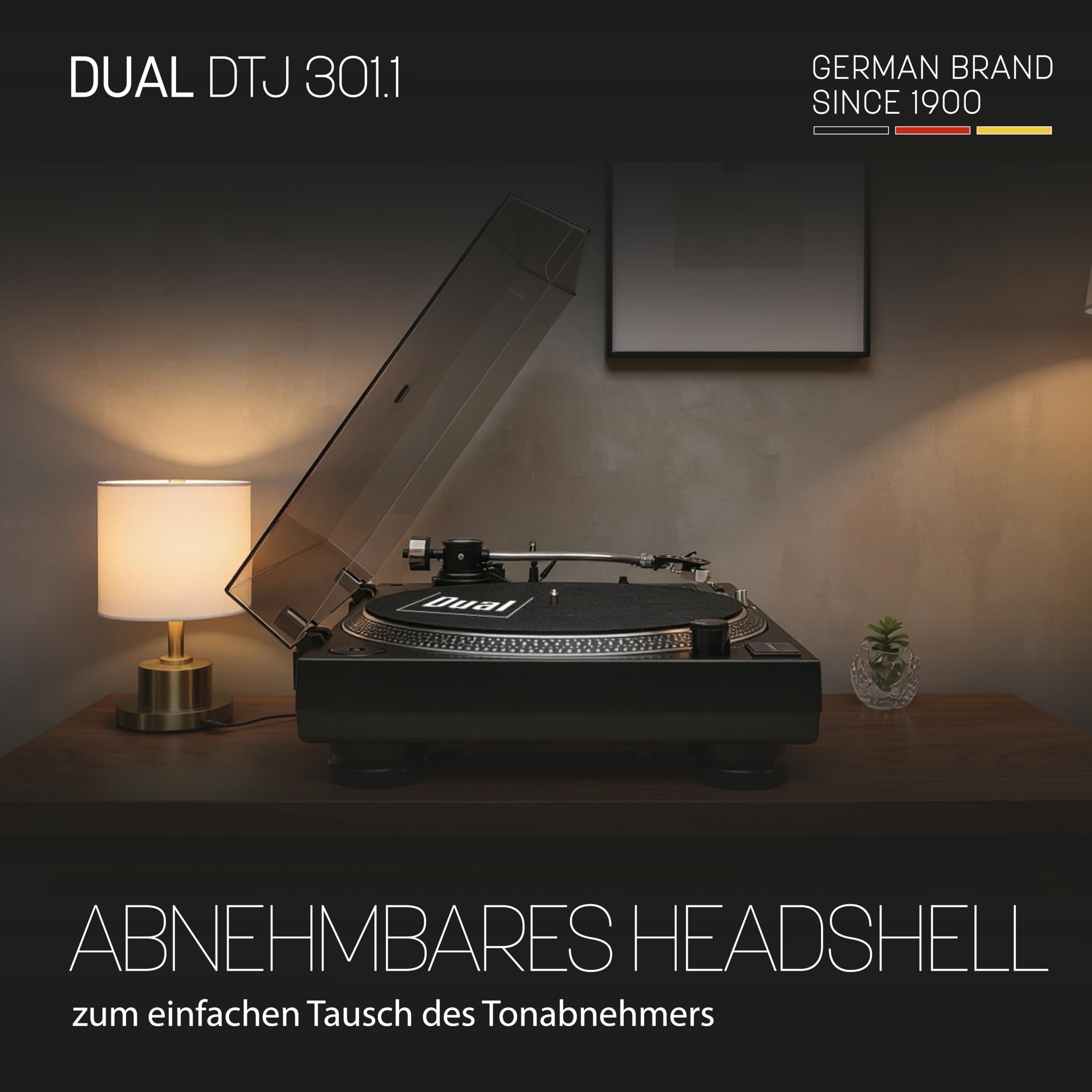 dual-dtj-301-1-usb-dj-plattenspieler-direktantrieb-pitch-schwarz-mit-at3600 image 5
