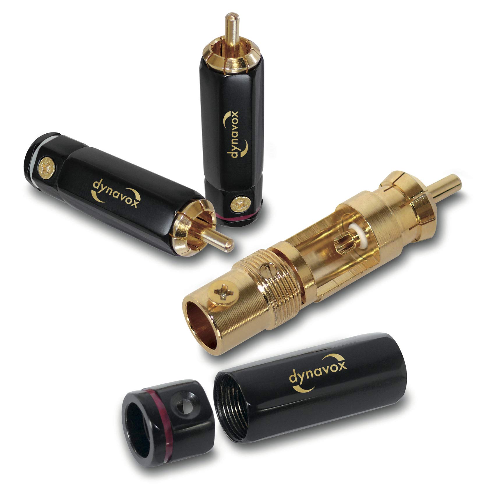 dynavox-high-end-cinch-stecker-4er-set-vergoldet-schwarz image 4