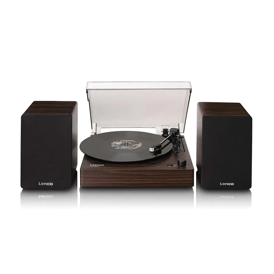 lenco-ls-200wd-plattenspieler-mit-bluetooth-und-externen-lautsprechern-holz image 1