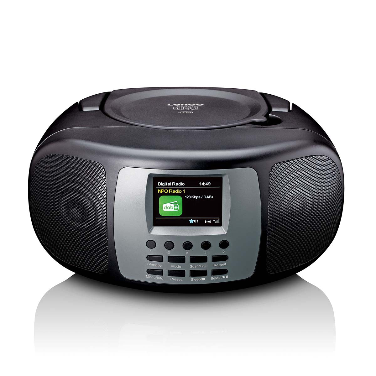 lenco-scd-860bk-tragbares-dab-fm-radio-mit-bluetooth-und-cd-schwarz image 3