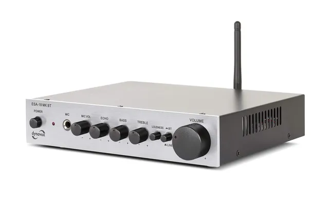dynavox-esa-18-mk-bt-kompakt-stereo-verst-rker-2x75w-mit-bluetooth-silber image 1