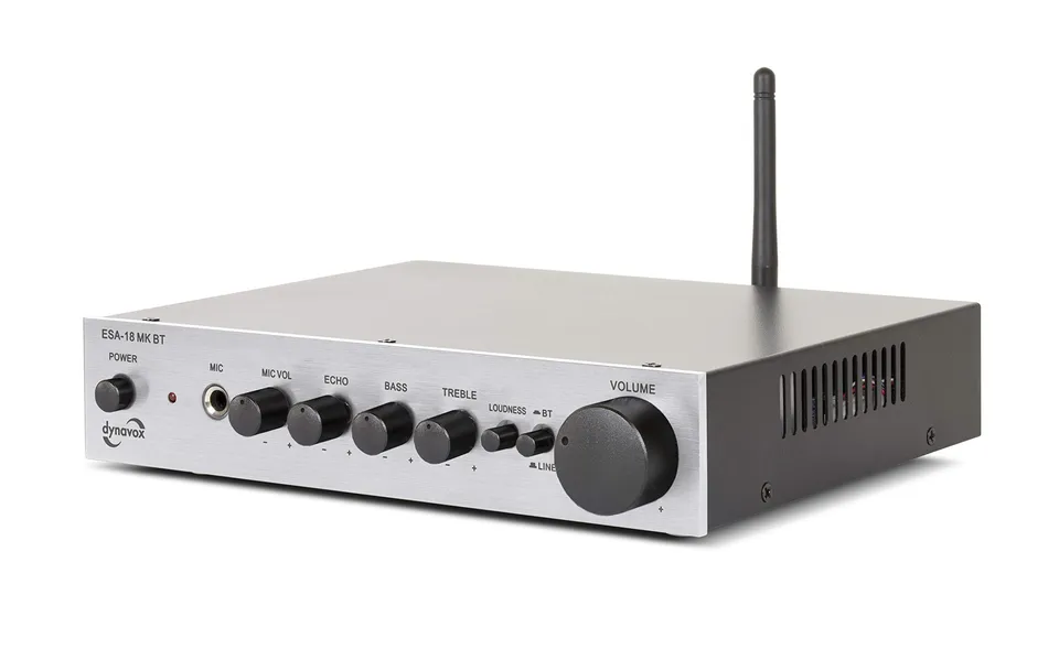 dynavox-esa-18-mk-bt-kompakt-stereo-verst-rker-2x75w-mit-bluetooth-silber image 1