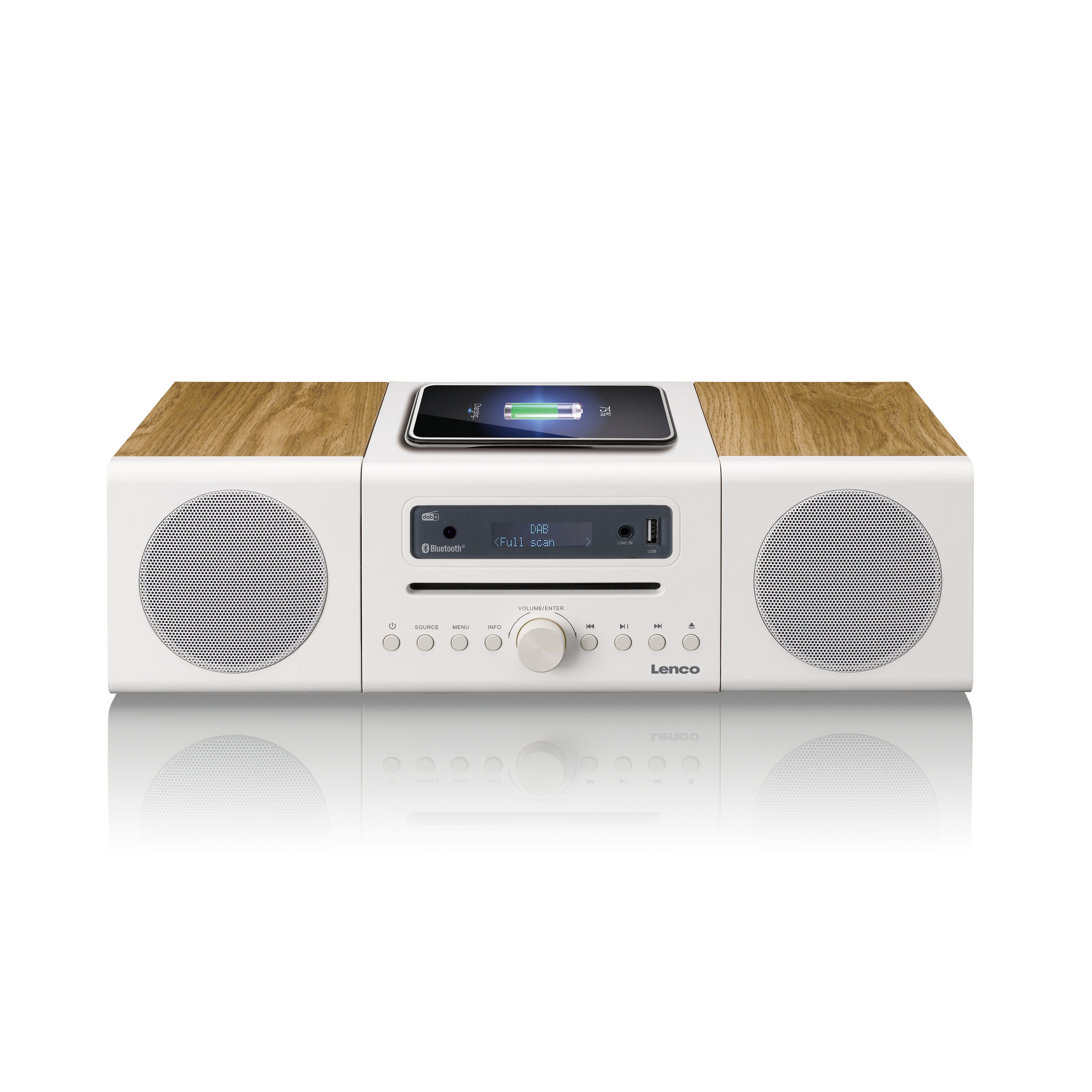 lenco-mc-375whwd-hifi-stereoanlage-dab-fm-radio-bluetooth-cd-player-und-kabellos image 4
