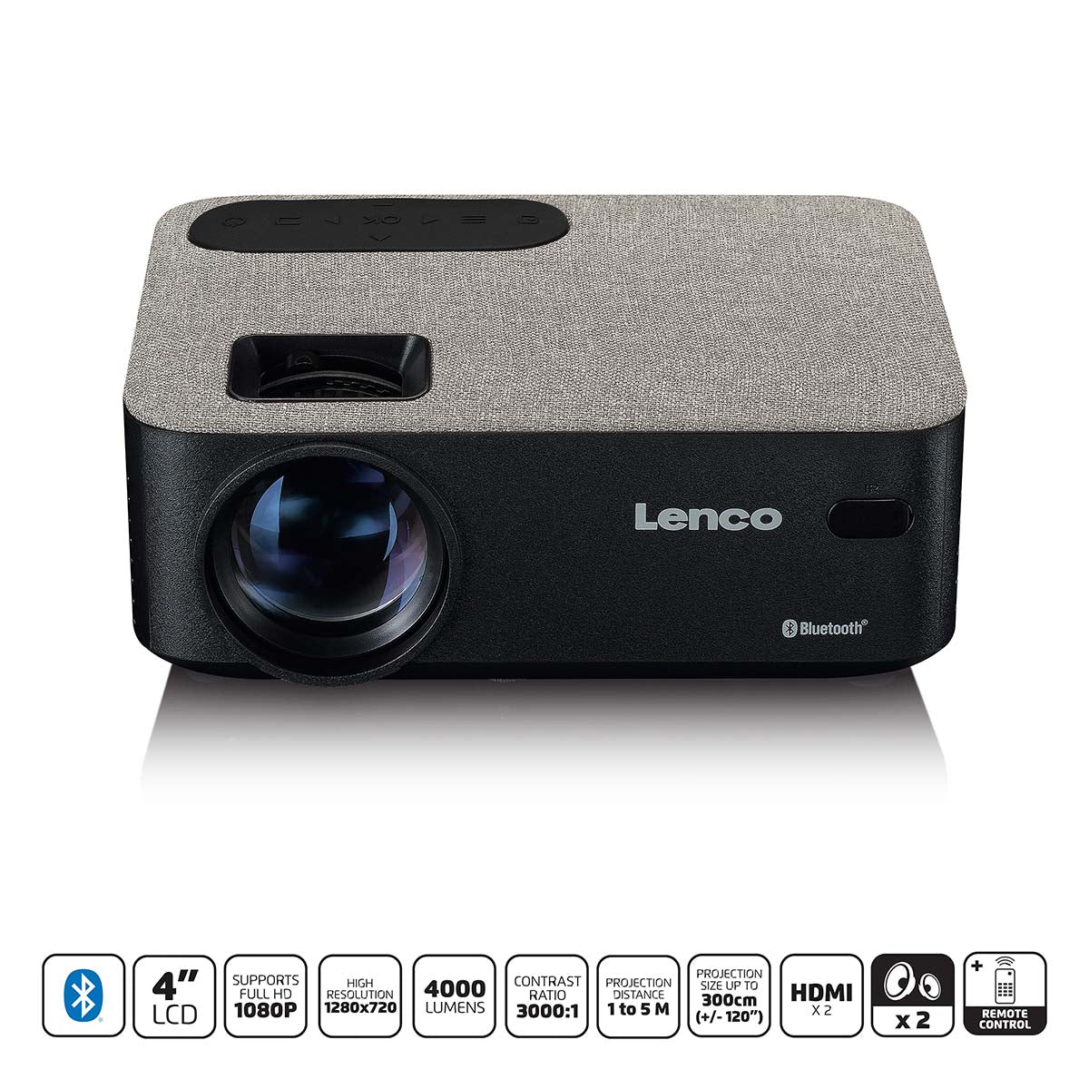 lenco-lpj-700bkgy-lcd-beamer-mit-bluetooth-tragbarer-projektor image 8