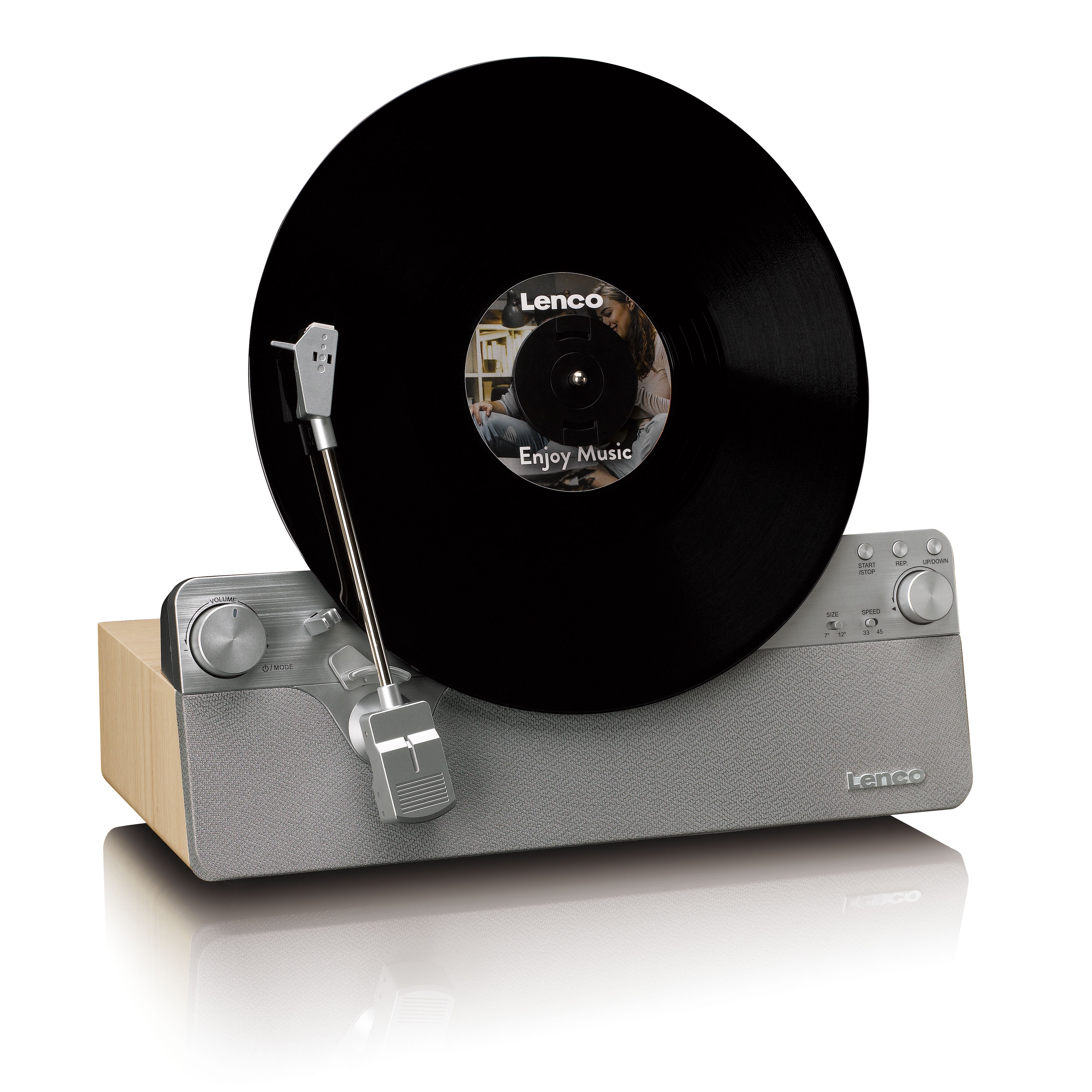 lenco-lsa-071si-automatischer-vertikaler-plattenspieler-mit-eingebauten-lautspre image 2