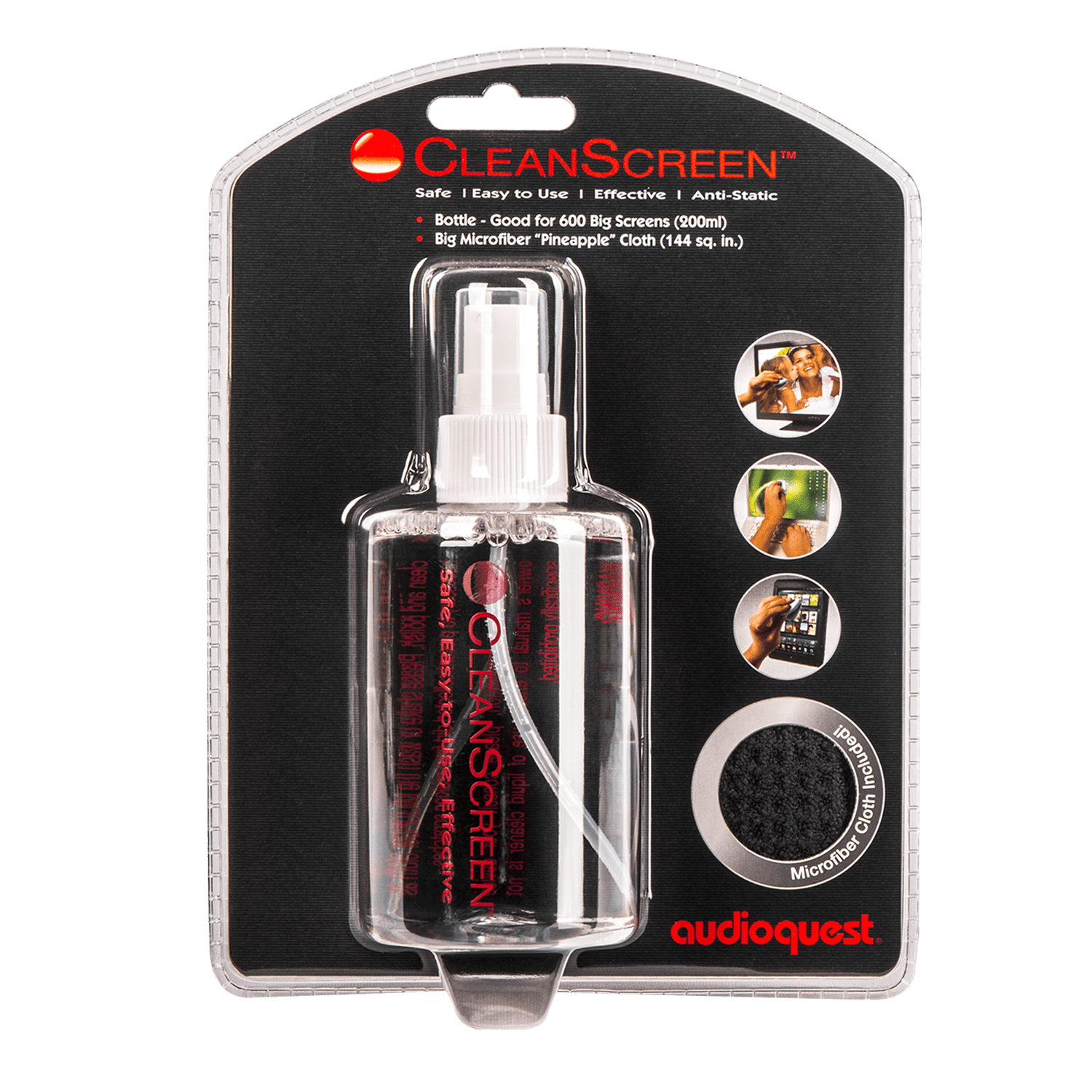 audioquest-cleanscreen-packung-bildschirmreinigungsset-mit-6-unzen-reiniger-und- image 1