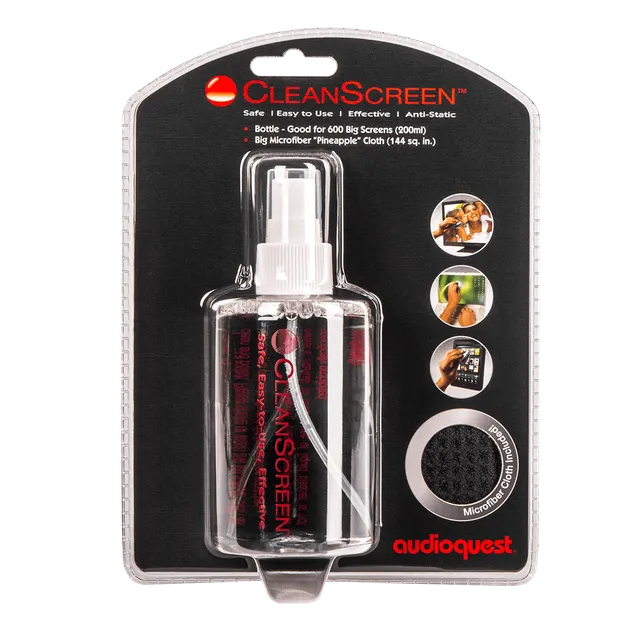 audioquest-cleanscreen-packung-bildschirmreinigungsset-mit-6-unzen-reiniger-und- image 1