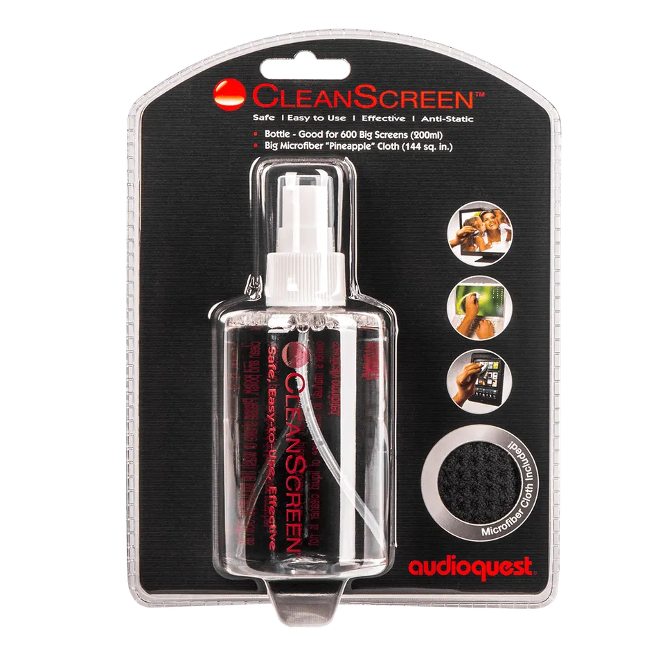 audioquest-cleanscreen-packung-bildschirmreinigungsset-mit-6-unzen-reiniger-und- image 1