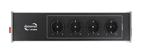 dynavox-x1000s-hifi-netzfilter-steckdosenleiste-mit-4-gefilterten-pl-tzen-silber image 8