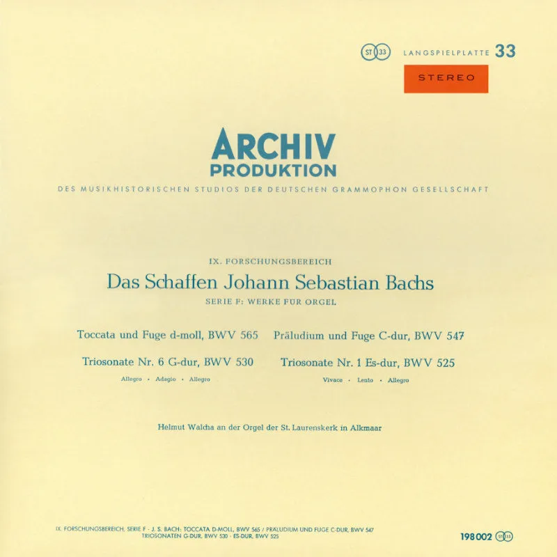 revox-johann-sebastian-bach-organ-works-orgelwerke-helmut-walcha image 1