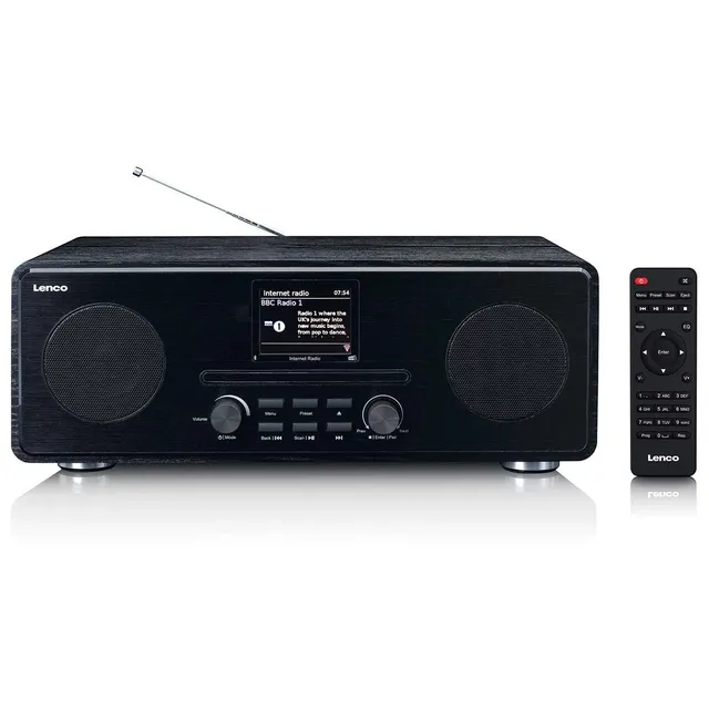 lenco-dir-260bk-internet-dab-fm-radio-mit-cd-player-und-bluetooth-schwarz image 1