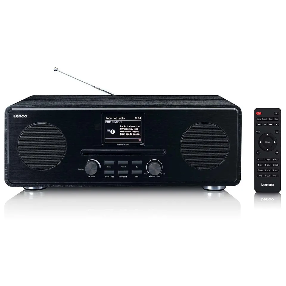 lenco-dir-260bk-internet-dab-fm-radio-mit-cd-player-und-bluetooth-schwarz image 1