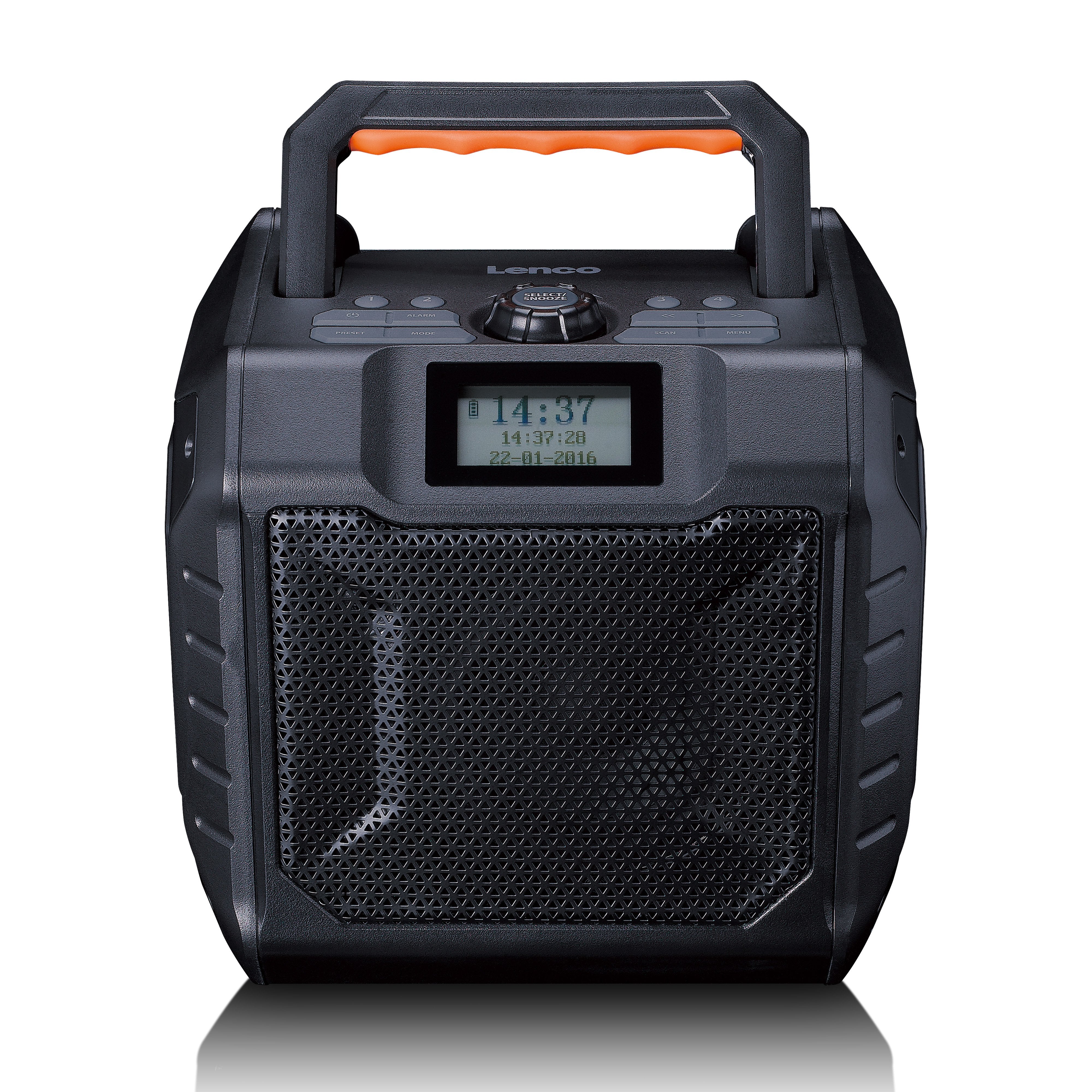 lenco-odr-160gy-outdoor-baustellenradio-dab-fm-mit-bluetooth-grau-ipx5 image 1