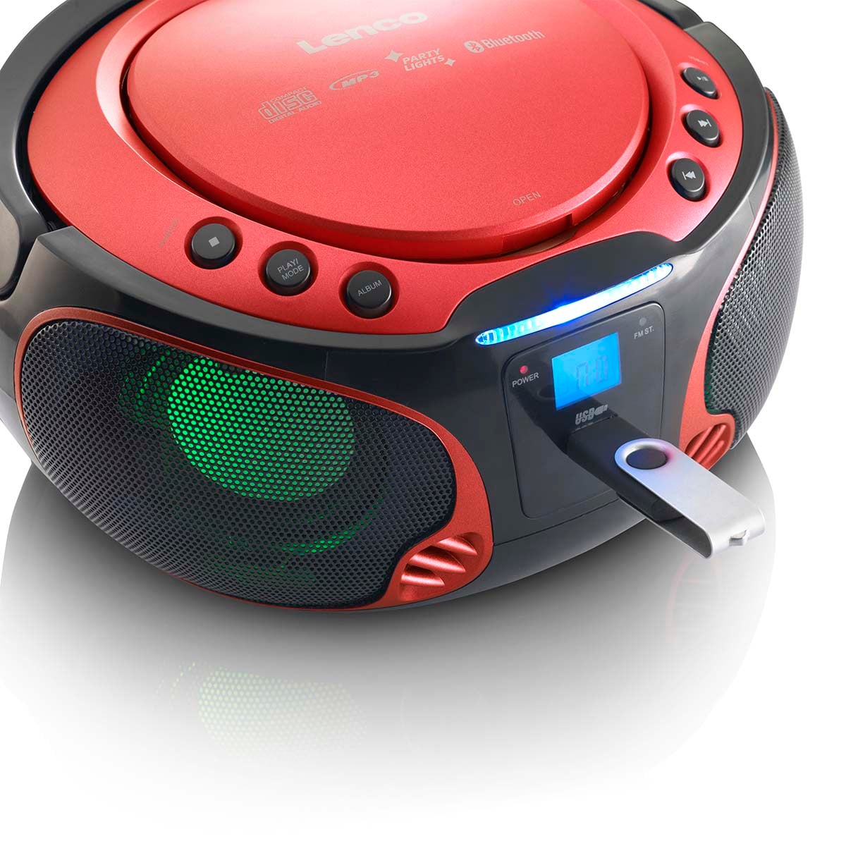 lenco-scd-550rd-tragbarer-cd-player-mit-fm-radio-bluetooth-usb-rot image 5