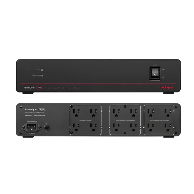 audioquest-powerquest-505-netzfilter-mit-pq-715-netzkabel-6-steckdosen-verbesser image 1