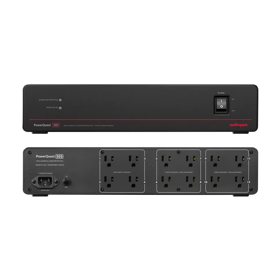 audioquest-powerquest-505-netzfilter-mit-pq-715-netzkabel-6-steckdosen-verbesser image 1