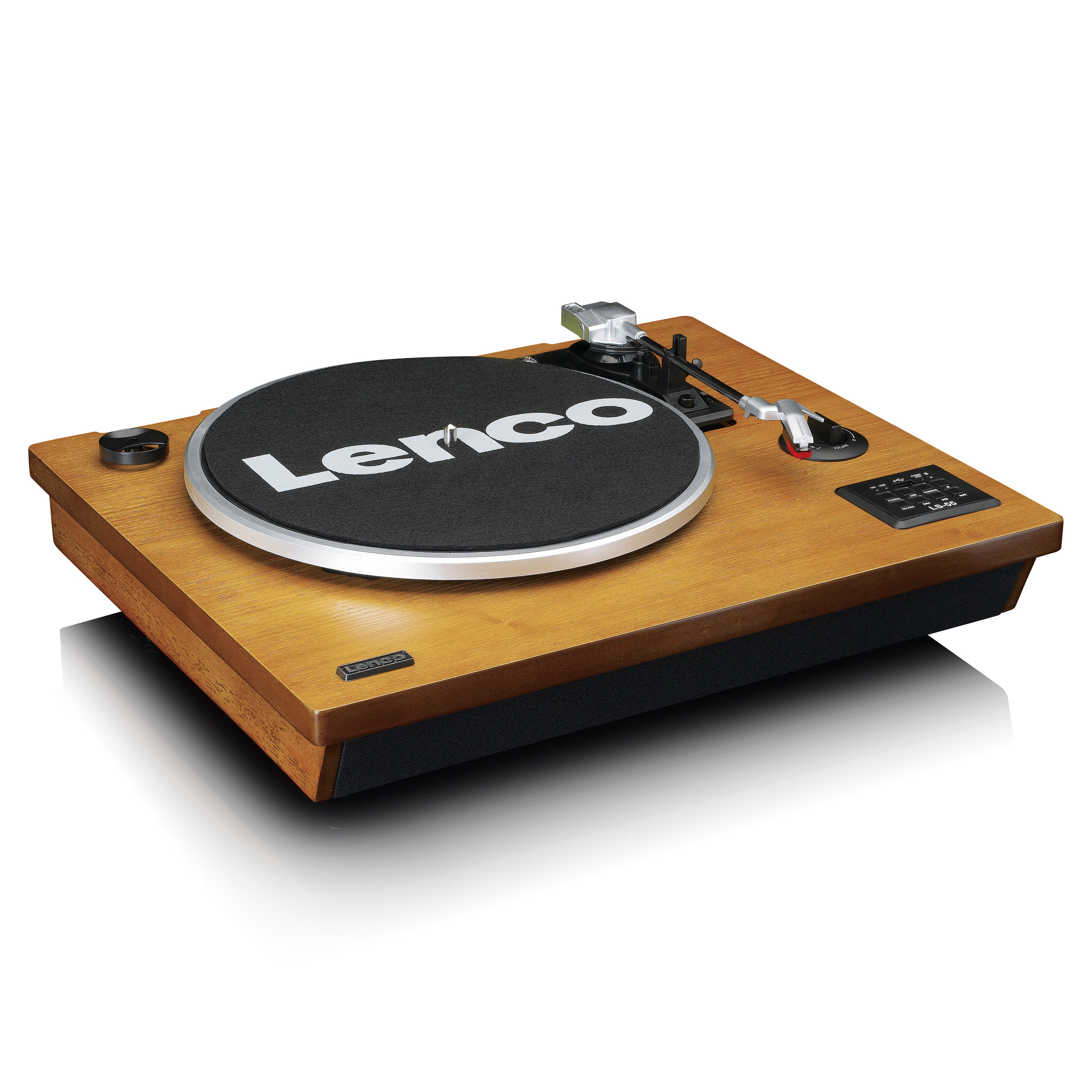 lenco-ls-55wa-plattenspieler-holz-mit-bluetooth-usb-mp3-und-lautsprechern image 4