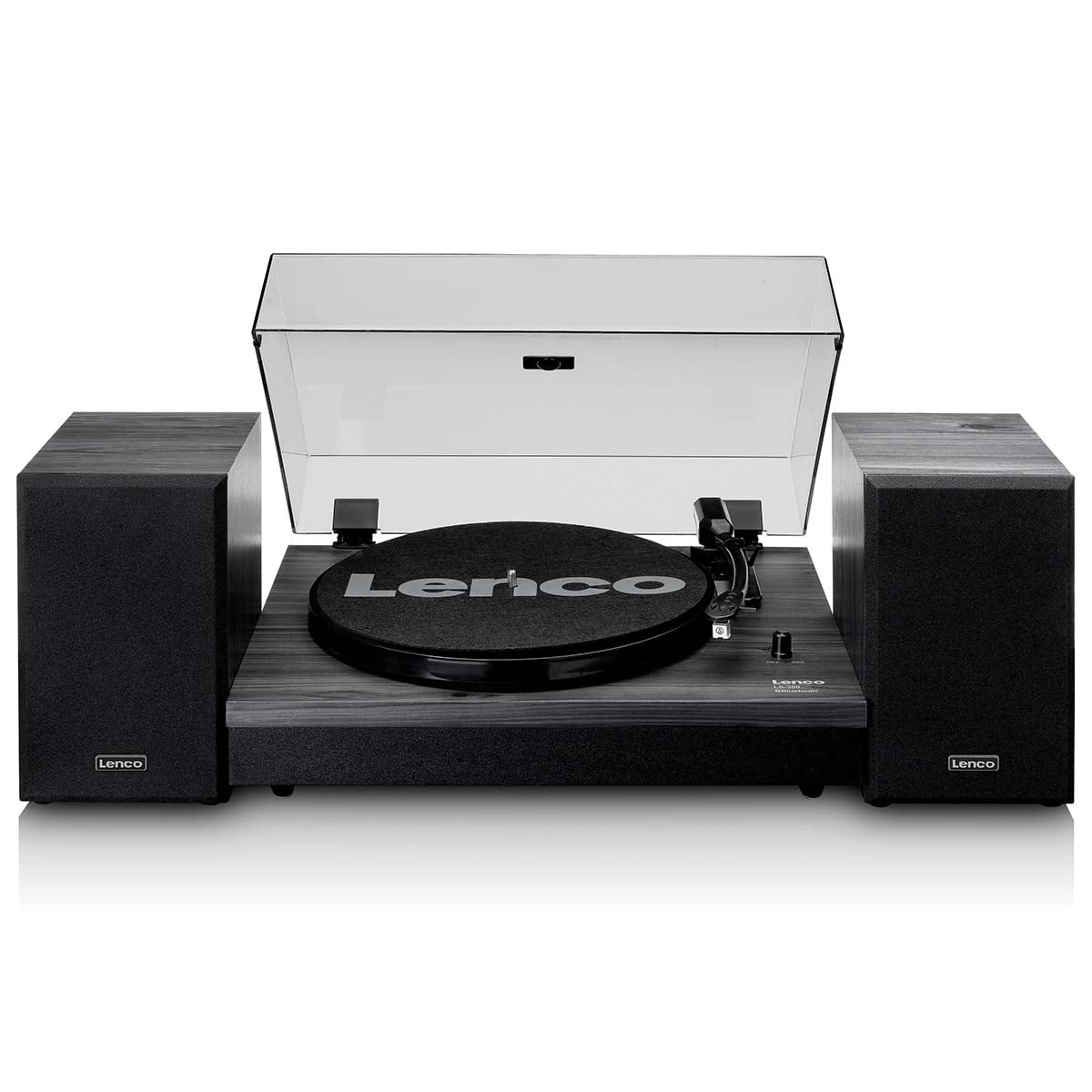 lenco-ls-300bk-plattenspieler-mit-bluetooth-und-externen-lautsprechern-schwarz image 1