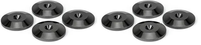 dynavox-spike-unterlegscheiben-4er-set-schwarz-25x5-mm-bodenschutz image 1