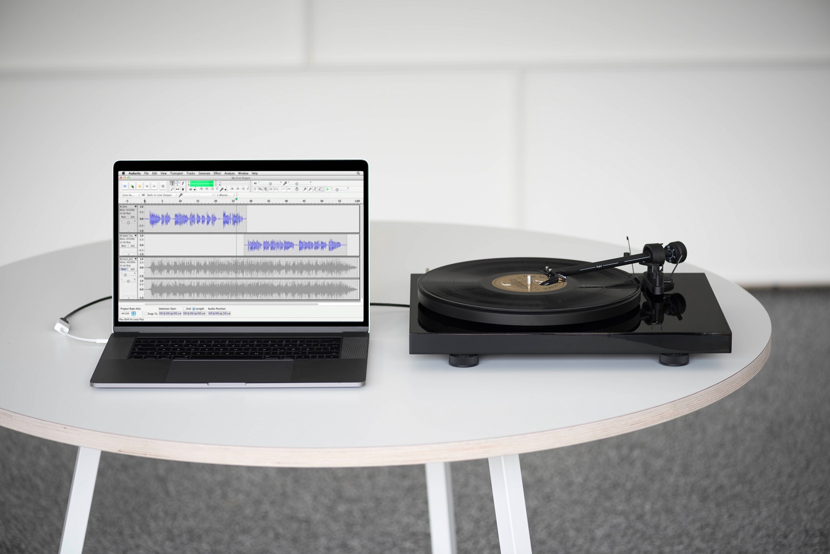 pro-ject-debut-recordmaster-ii-plattenspieler-mit-aluminium-tonarm-und-computera image 2
