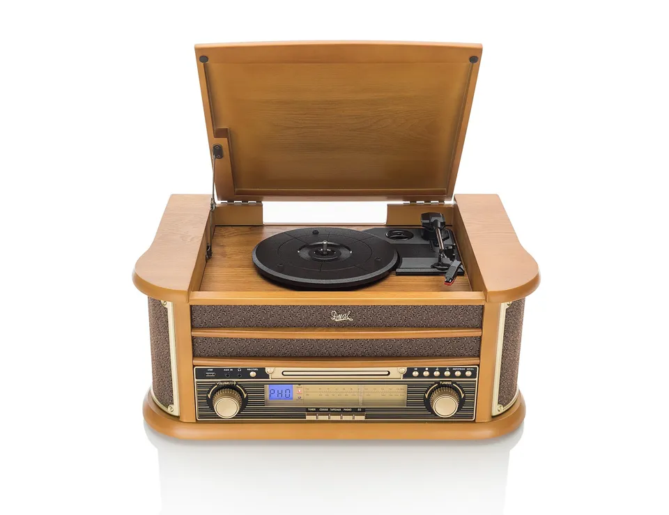 dual-nr-4-nostalgie-musikanlage-mit-plattenspieler-holz image 1