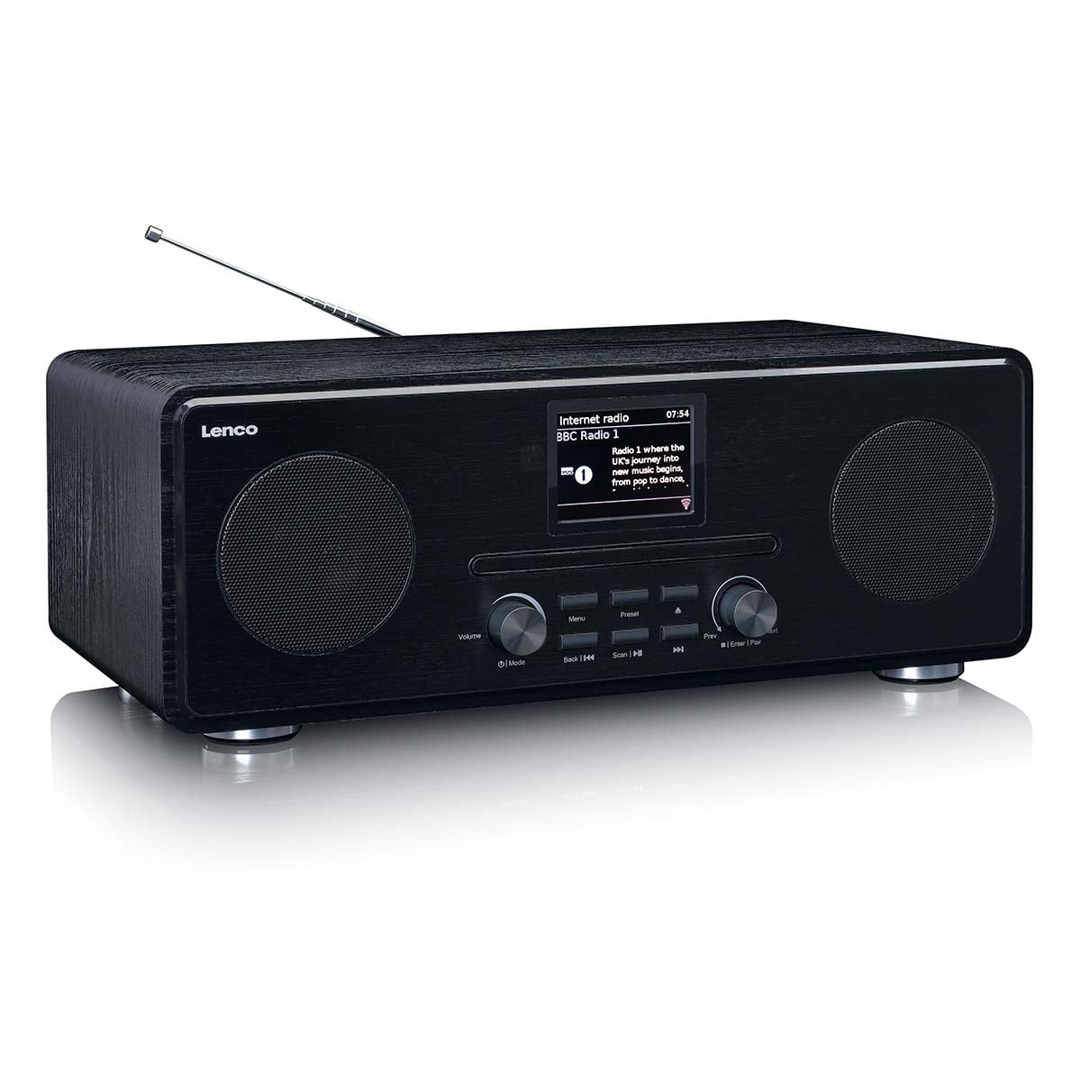 lenco-dir-261bk-internet-dab-fm-radio-mit-cd-spieler-und-bluetooth-schwarz image 4