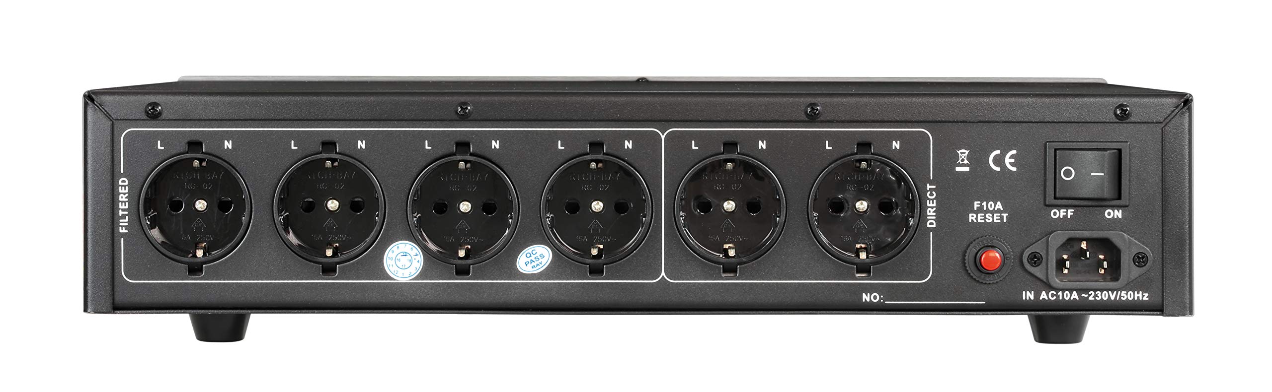 dynavox-x7000s-hifi-netzfilter-6-fach-steckdose-mit-display-silber image 3