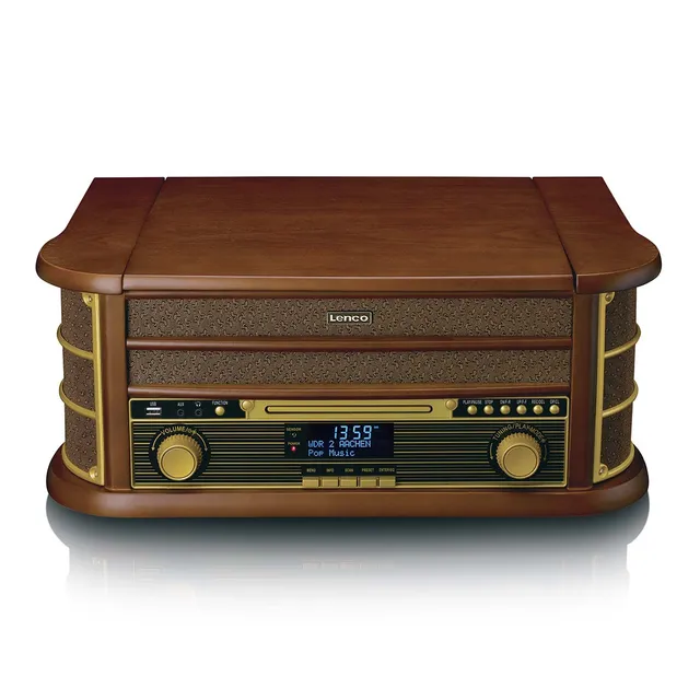 lenco-classic-phono-tcd-3571my-retro-musiksystem-mit-plattenspieler-bluetooth-da image 1