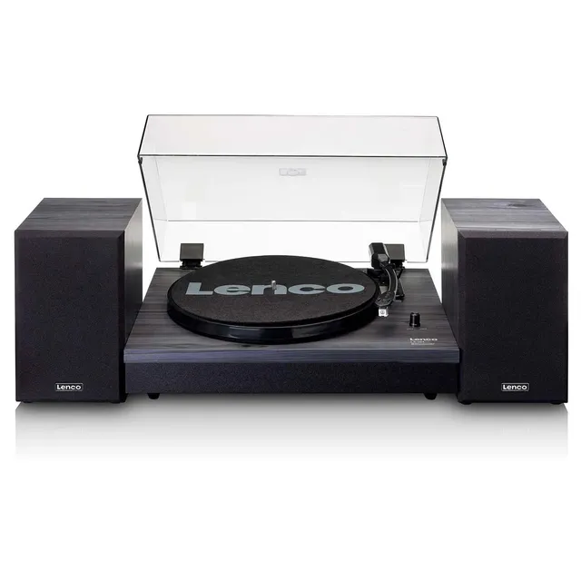 lenco-ls-301bk-plattenspieler-mit-bluetooth-und-2-externen-lautsprechern-schwarz image 1