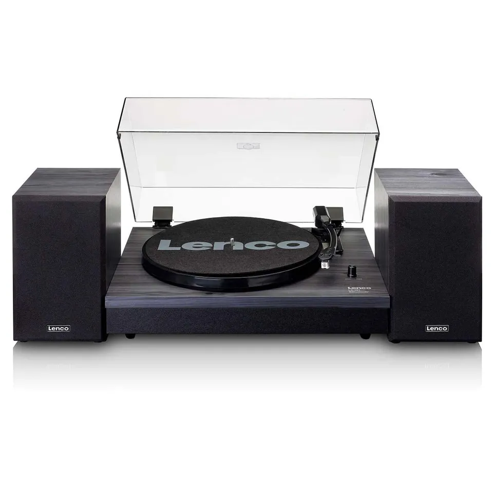lenco-ls-301bk-plattenspieler-mit-bluetooth-und-2-externen-lautsprechern-schwarz image 1