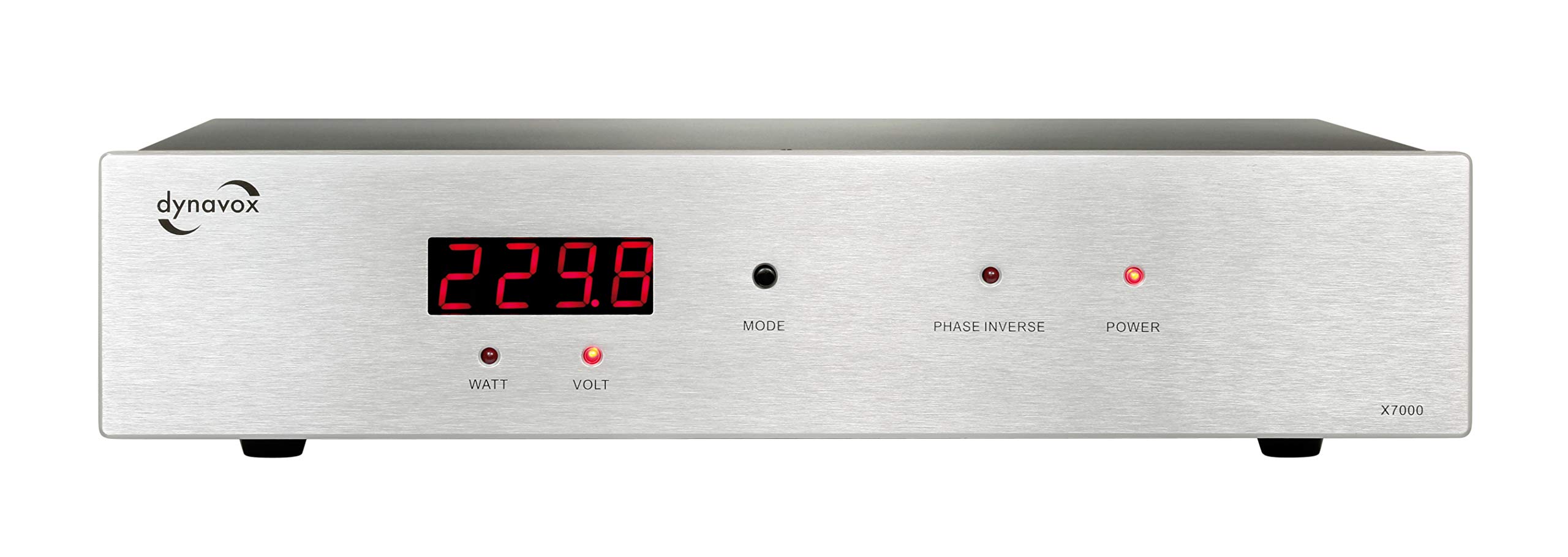 dynavox-x7000s-hifi-netzfilter-6-fach-steckdose-mit-display-silber image 2