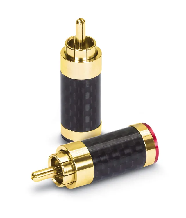 dynavox-cinchstecker-carbon-4er-set-vergoldet-rot-schwarz image 1