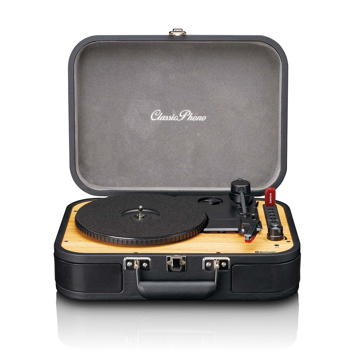 classic-phono-by-lenco-tt-116bk-retro-koffer-plattenspieler-mit-bluetooth-und-sp image 3