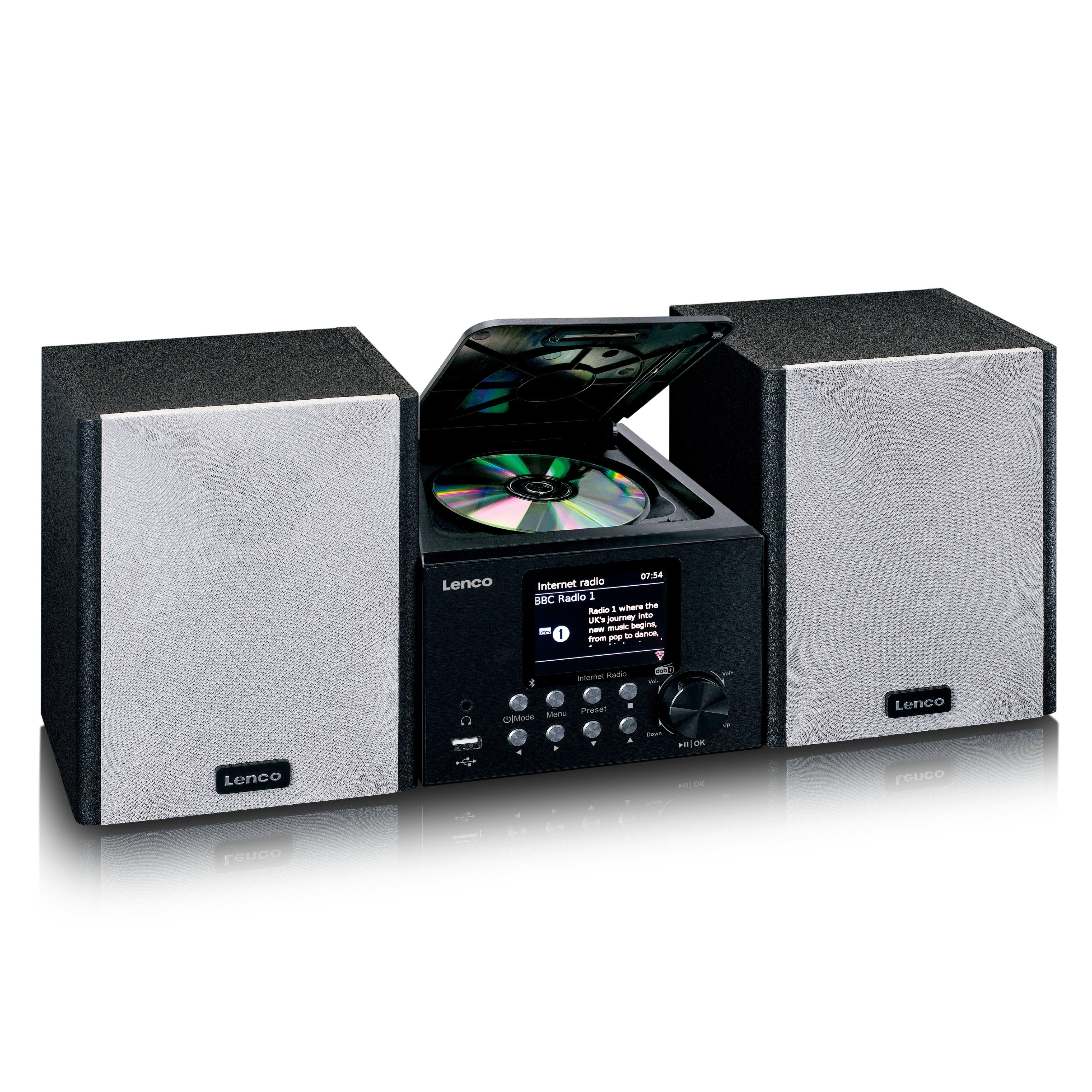lenco-mc-250bk-micro-stereoanlage-mit-smart-radio-cd-dab-schwarz image 3