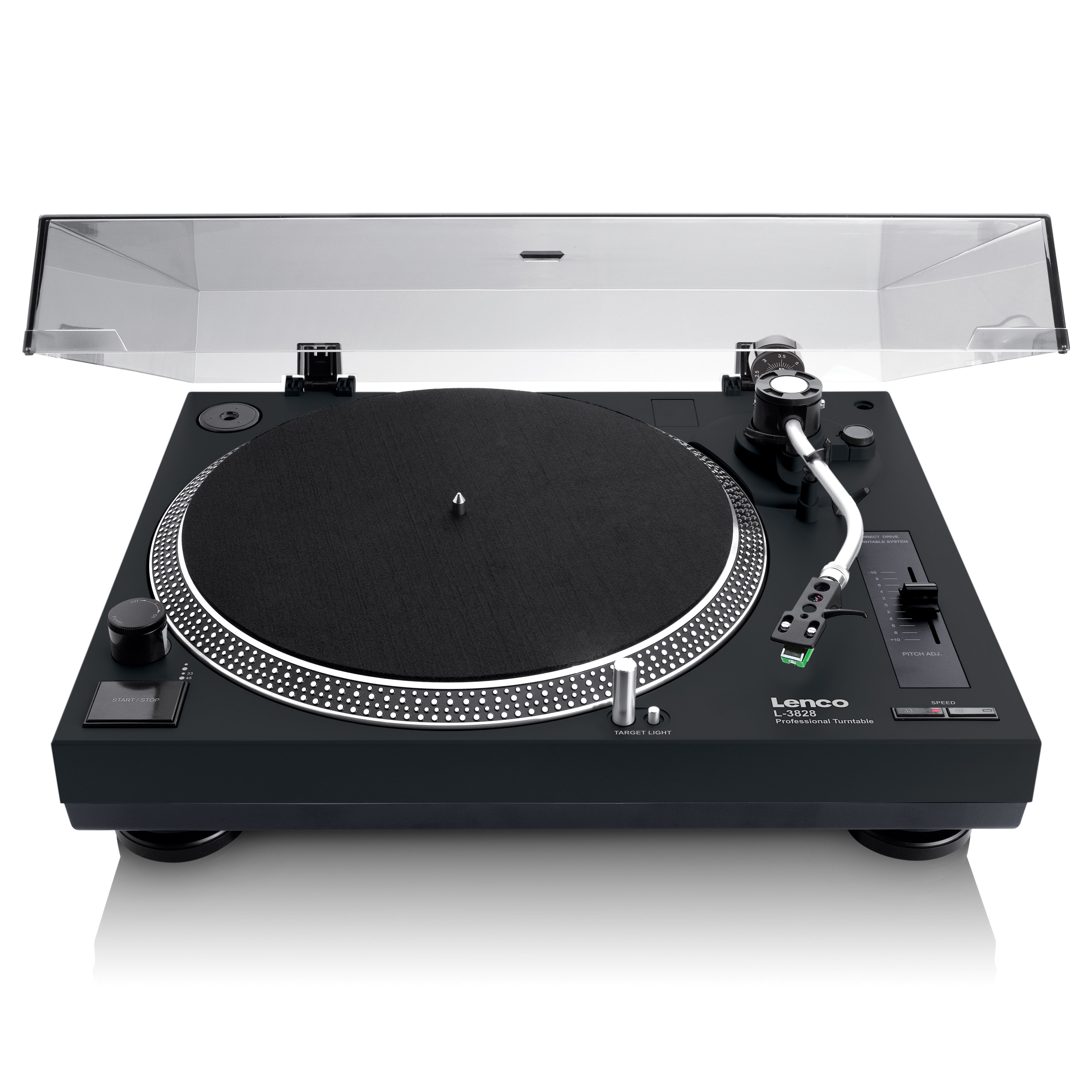 lenco-l-3828bk-direkt-plattenspieler-mit-usb-pc-encoding-schwarz image 1