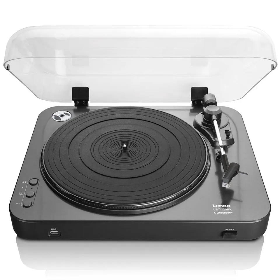 lenco-lbt-120bk-bluetooth-plattenspieler-riemenantrieb-schwarz image 1