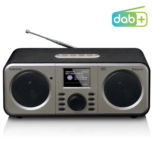 lenco-dar-030bk-stereo-tischradio-mit-dab-ukw-und-bluetooth-schwarz image 1