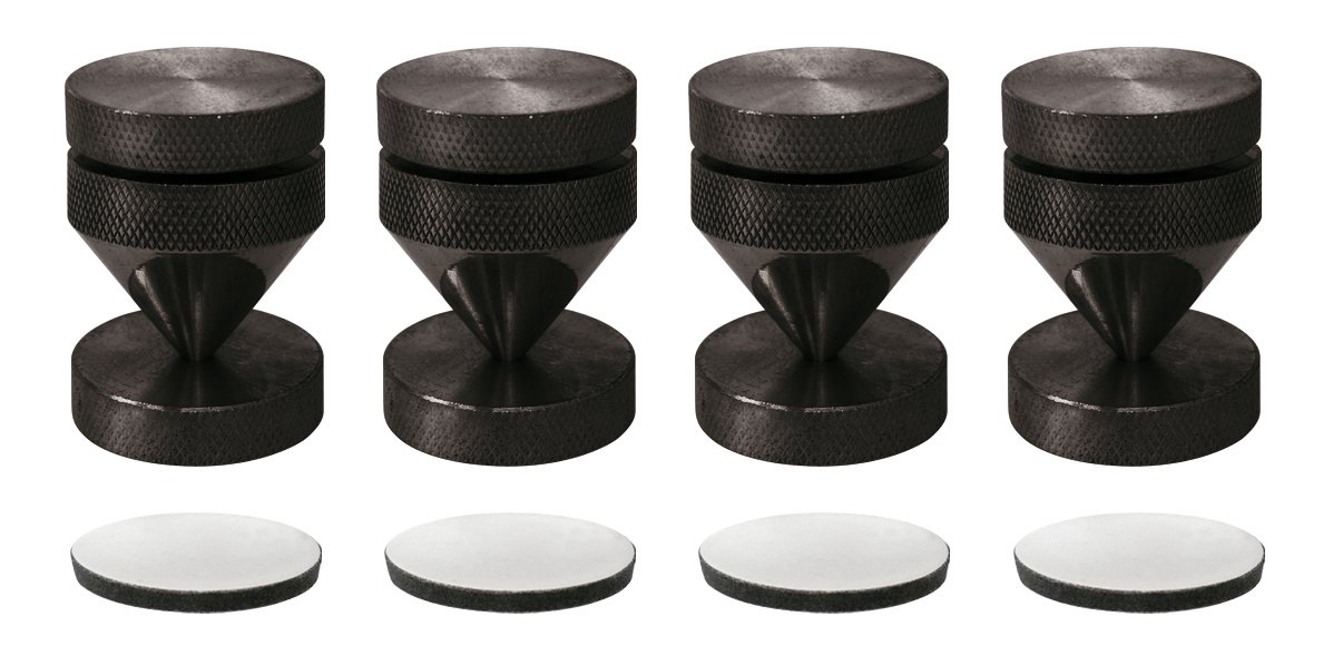 dynavox-sub-watt-absorber-4er-set-entkoppler-h-henverstellbar-schwarz image 1