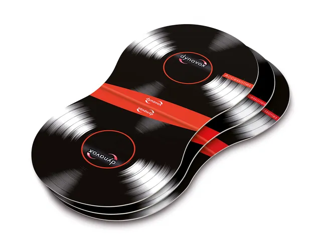 dynavox-schallplatten-halter-4er-set-karton-mit-filz-innenseite-schwarz image 1