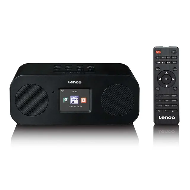 lenco-dir-121bk-stereo-internetradio-mit-dab-fm-und-bluetooth-schwarz image 1