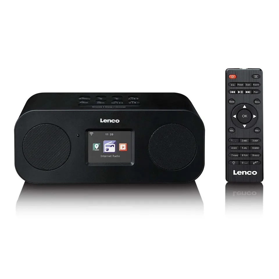 lenco-dir-121bk-stereo-internetradio-mit-dab-fm-und-bluetooth-schwarz image 1