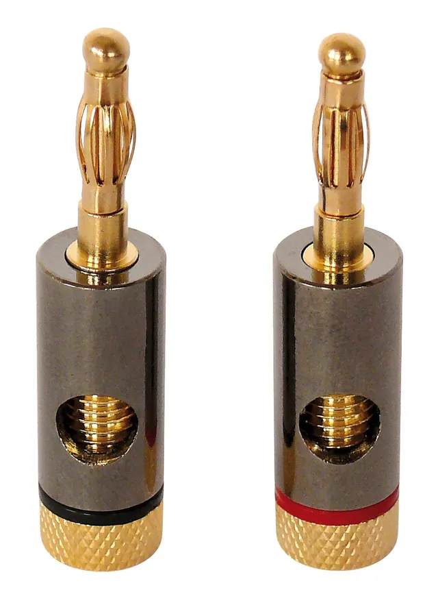 dynavox-bananenfederstecker-4er-set-2x-rot-2x-schwarz-mit-schraubanschluss image 1