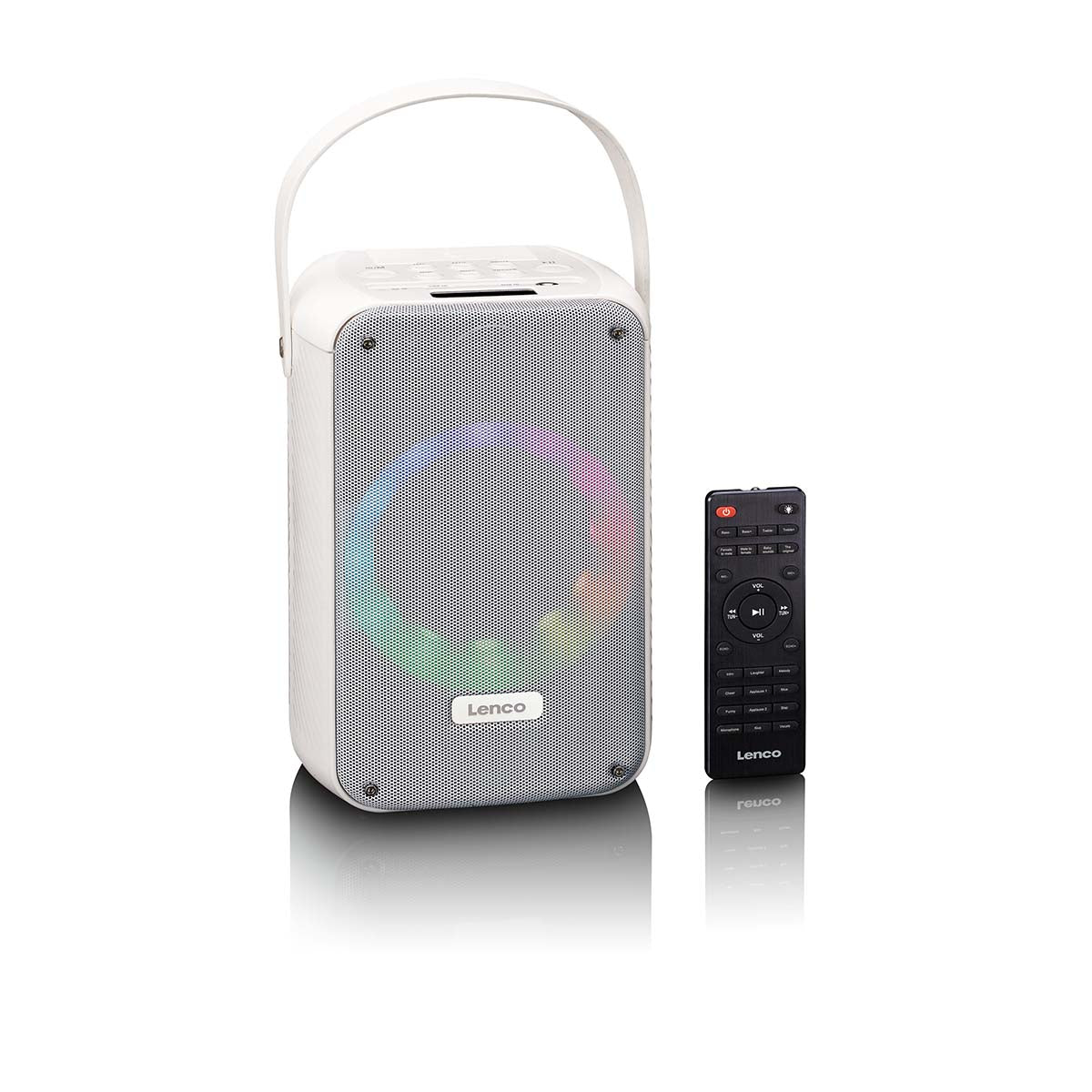 lenco-btc-060wh-karaoke-set-bluetooth-lautsprecher-mit-kabellosem-mikrofon-led-d image 7